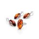 Cognac Amber Earrings In Sterling Silver The Rendezvous, image , picture 5