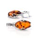 Cognac Amber Earrings In Sterling Silver The Rendezvous, image , picture 4