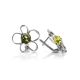 Lovely Green Amber Earrings In Sterling Silver The Daisy, image , picture 2