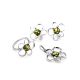 Lovely Green Amber Earrings In Sterling Silver The Daisy, image , picture 4