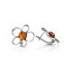 Amber Earrings In Sterling Silver The Daisy, image , picture 2