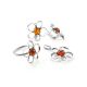 Amber Earrings In Sterling Silver The Daisy, image , picture 4