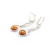 Chic Cognac Amber Earrings In Sterling Silver The Phoenix, image , picture 4
