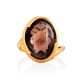 Classy Gold Ring With Smoky Quartz, Ring Size: 8 / 18, image , picture 4