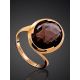 Classy Gold Ring With Smoky Quartz, Ring Size: 8 / 18, image , picture 2