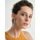 Silver Hoop Earrings With Shimmering Crystals The Eclat, image , picture 4