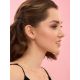 Curvy Gold Plated Silver Stud Earrings The ICONIC, image , picture 3