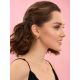Chunky Gold Plated Silver Loop Earrings The Liquid, image , picture 4