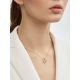 Double Loop Design Gold Crystal Pendant, image , picture 4