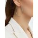 Lightweight White Gold Hoop Earrings, image , picture 3