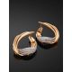 Wonderful Designer Gold Crystal Earrings, image , picture 2