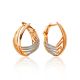 Wonderful Designer Gold Crystal Earrings, image 