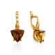 Amazing Gold Citrine Earrings, image 