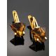 Amazing Gold Citrine Earrings, image , picture 2