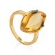 Chic Gold Citrine Ring, Ring Size: 9 / 19, image 