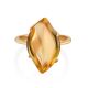 Chic Gold Citrine Ring, Ring Size: 9 / 19, image , picture 3