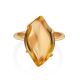 Chic Gold Citrine Ring, Ring Size: 9 / 19, image , picture 4