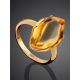 Chic Gold Citrine Ring, Ring Size: 9 / 19, image , picture 2