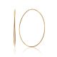 Bold Oversized Golden Hoop Earrings, image 