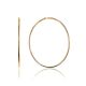 Sleek Golden Hoop Earrings, image 