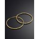 Stylish Sleek Golden Hoop Earrings, image , picture 2