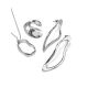 Smooth Stylish Silver Earrings The Liquid, image , picture 5