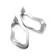 Abstract Design Silver Earrings The Liquid, image , picture 4