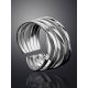 Twisted Silver Ring The ICONIC, Ring Size: Adjustable, image , picture 2