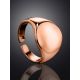 Chunky Rose Gold Plated Silver Signet Ring The ICONIC, Ring Size: Adjustable, image , picture 2
