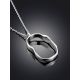 Abstract Hammered Silver Necklace The Liquid, image , picture 2