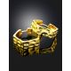 Hexagonal Gold Plated Silver Hoop Earrings The ICONIC, image , picture 2