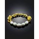 Link Band Ring With Pearl The Palazzo, Ring Size: 6 / 16.5, image , picture 2