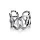 Elegantly Sculpted Sterling Silver Ring The ICONIC, Ring Size: Adjustable, image , picture 3