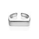 Geometric Silver Ring The ICONIC, Ring Size: Adjustable, image , picture 3