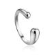Stunning Sterling Silver Ring The Liquid, Ring Size: Adjustable, image 