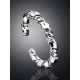 Beautiful Barley Twist Sterling Silver Ring The Liquid, Ring Size: Adjustable, image , picture 2