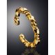 Stunning Gold-Plated Silver Ring The Liquid, Ring Size: Adjustable, image , picture 2
