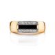 Stylish Unisex Gold Onyx Ring, Ring Size: 10 / 20, image , picture 3