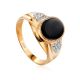 Fabulous Unisex Gold Ring With Crystals, Ring Size: 12 / 21.5, image 