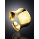 Sleek Gold-Plated Silver Ring The Liquid, Ring Size: Adjustable, image , picture 2