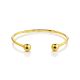 Beautiful Gold-Plated Silver Torque Bangle The ICONIC, image , picture 4
