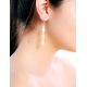 White Amber Dangle Earrings In Sterling Silver The Bohemia, image , picture 3