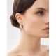 Palm Leaf Motif Gold Earrings, image , picture 4