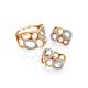 Designer Gold Crystal Band Ring, Ring Size: 8 / 18, image , picture 4