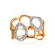 Designer Gold Crystal Band Ring, Ring Size: 8 / 18, image , picture 3