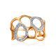 Designer Gold Crystal Band Ring, Ring Size: 8 / 18, image , picture 3