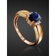 Refined Gold Sapphire Diamond Ring, Ring Size: 8 / 18, image , picture 2