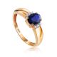 Refined Gold Sapphire Diamond Ring, Ring Size: 8 / 18, image 
