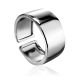 Minimalistic sterling silver unisex ring The ICONIC, Ring Size: Adjustable, image 