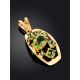 Lustrous Golden Chrysolite Pendant, image , picture 2